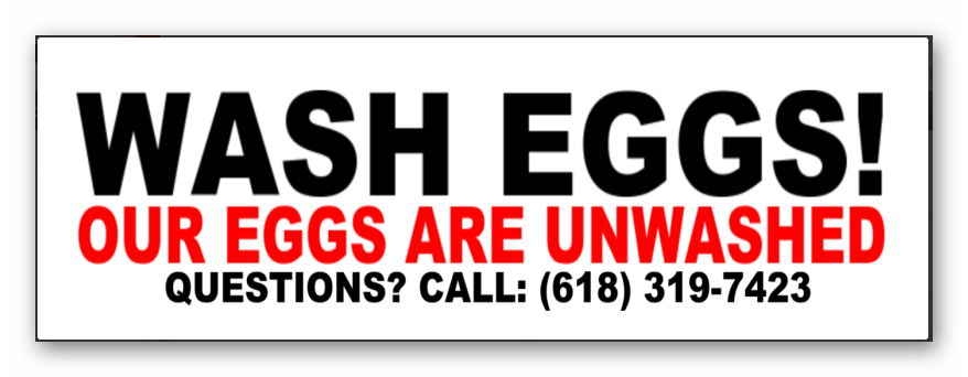 Rocky Branch Chicken Ranch - WASH EGGS! Our eggs are unwashed to protect the natural bloom that protects the eggs and extends their shelf life.