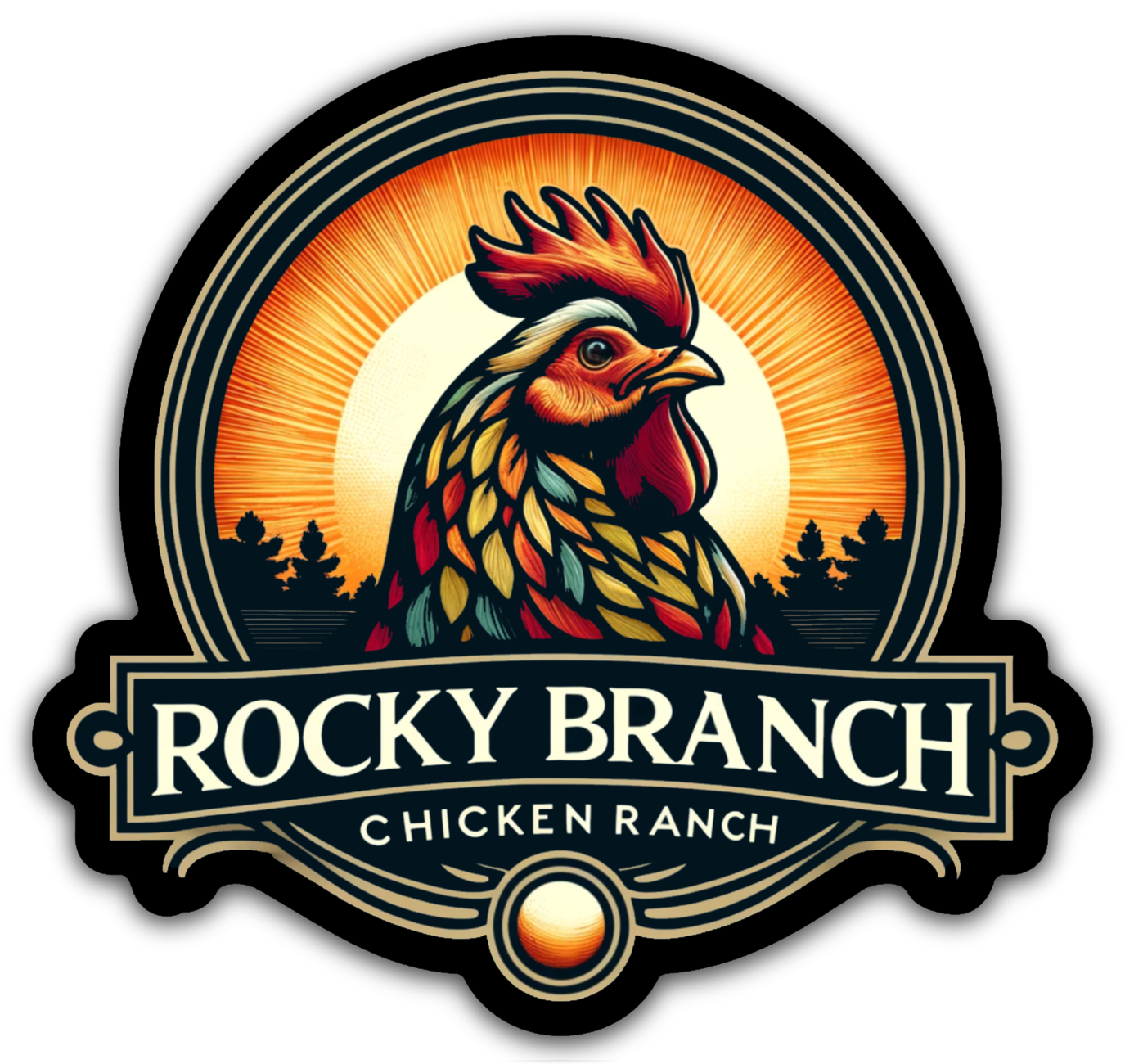 Rocky Branch Chicken Ranch Logo